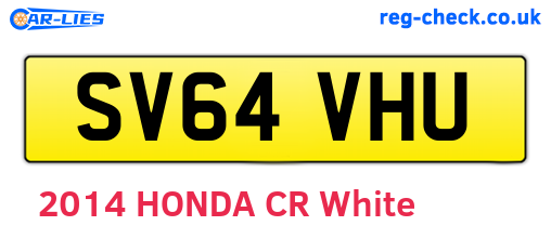 SV64VHU are the vehicle registration plates.