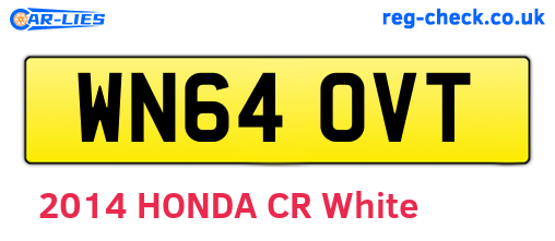 WN64OVT are the vehicle registration plates.