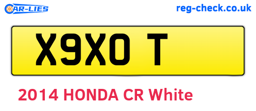 X9XOT are the vehicle registration plates.