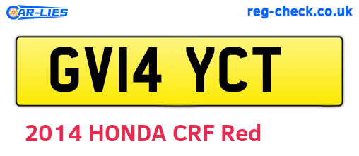 GV14YCT are the vehicle registration plates.