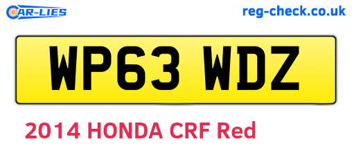 WP63WDZ are the vehicle registration plates.