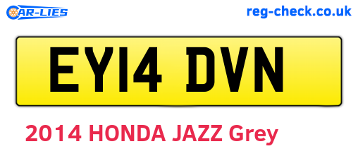 EY14DVN are the vehicle registration plates.