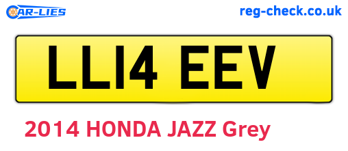 LL14EEV are the vehicle registration plates.