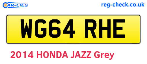 WG64RHE are the vehicle registration plates.