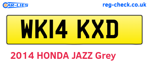 WK14KXD are the vehicle registration plates.