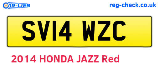 SV14WZC are the vehicle registration plates.