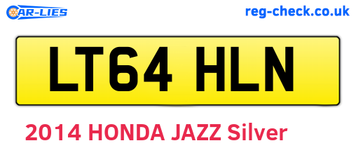 LT64HLN are the vehicle registration plates.