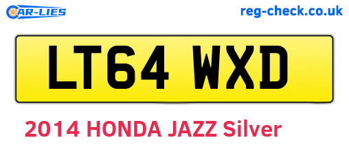 LT64WXD are the vehicle registration plates.