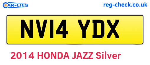 NV14YDX are the vehicle registration plates.