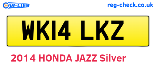 WK14LKZ are the vehicle registration plates.
