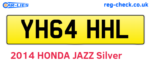 YH64HHL are the vehicle registration plates.