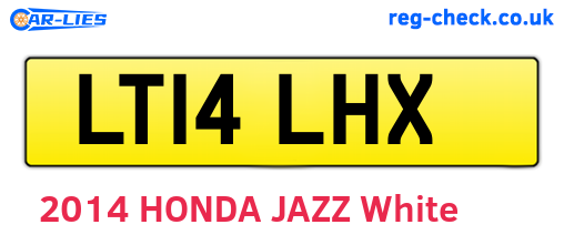 LT14LHX are the vehicle registration plates.