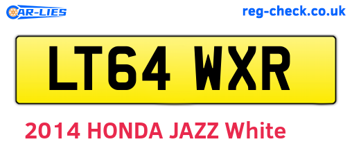 LT64WXR are the vehicle registration plates.