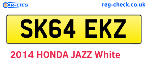 SK64EKZ are the vehicle registration plates.