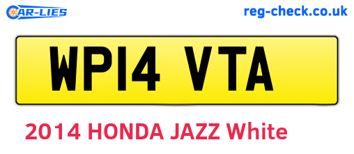 WP14VTA are the vehicle registration plates.