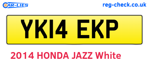 YK14EKP are the vehicle registration plates.