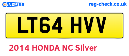LT64HVV are the vehicle registration plates.