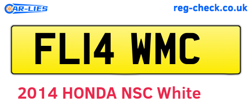 FL14WMC are the vehicle registration plates.