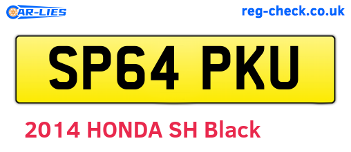 SP64PKU are the vehicle registration plates.