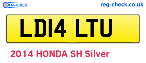 LD14LTU are the vehicle registration plates.