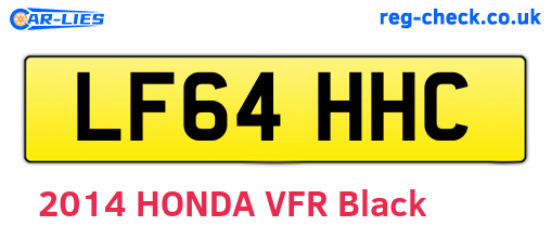 LF64HHC are the vehicle registration plates.