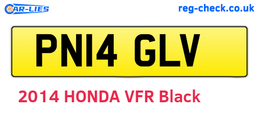 PN14GLV are the vehicle registration plates.