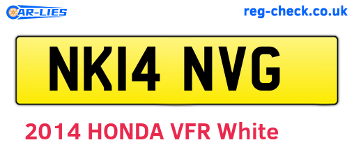 NK14NVG are the vehicle registration plates.