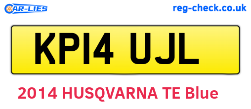 KP14UJL are the vehicle registration plates.