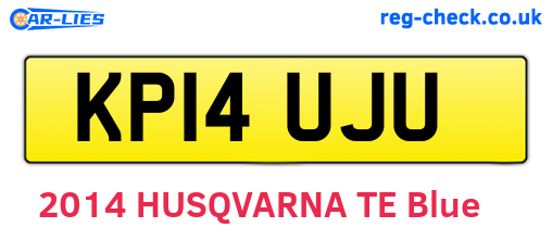 KP14UJU are the vehicle registration plates.