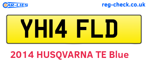 YH14FLD are the vehicle registration plates.