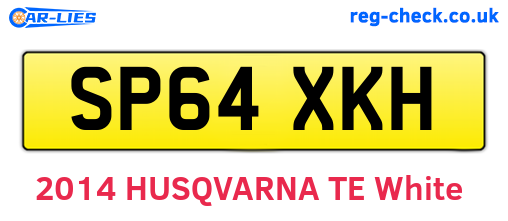 SP64XKH are the vehicle registration plates.