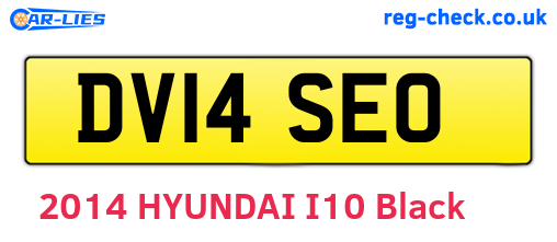 DV14SEO are the vehicle registration plates.