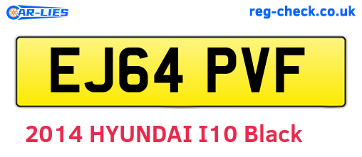 EJ64PVF are the vehicle registration plates.