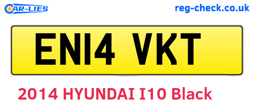 EN14VKT are the vehicle registration plates.