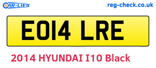 EO14LRE are the vehicle registration plates.