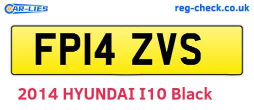 FP14ZVS are the vehicle registration plates.