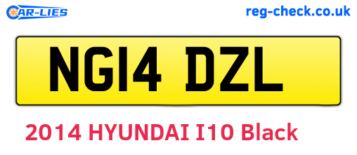 NG14DZL are the vehicle registration plates.