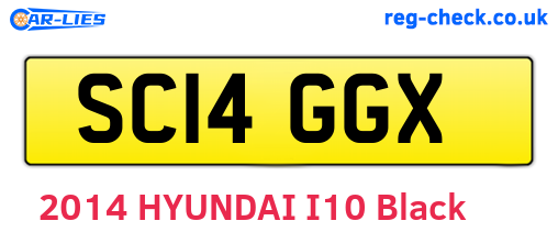 SC14GGX are the vehicle registration plates.
