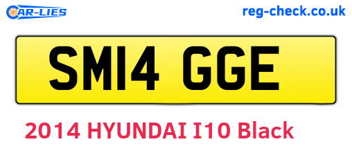 SM14GGE are the vehicle registration plates.