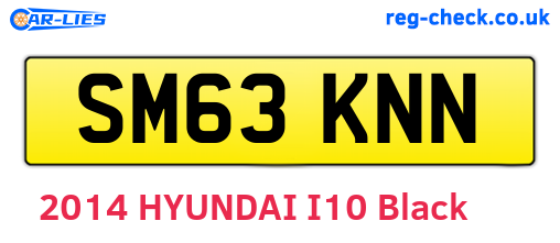 SM63KNN are the vehicle registration plates.