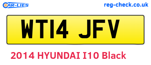 WT14JFV are the vehicle registration plates.