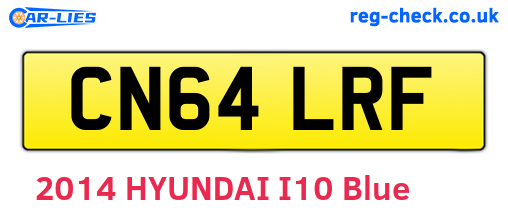 CN64LRF are the vehicle registration plates.