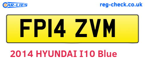 FP14ZVM are the vehicle registration plates.
