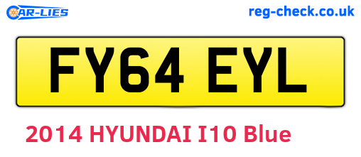 FY64EYL are the vehicle registration plates.