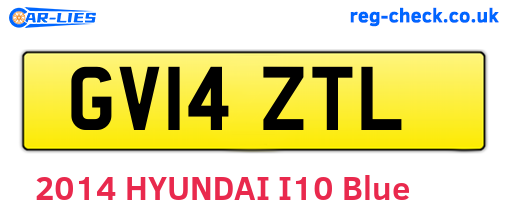 GV14ZTL are the vehicle registration plates.