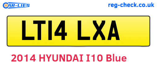 LT14LXA are the vehicle registration plates.