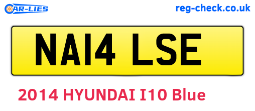 NA14LSE are the vehicle registration plates.