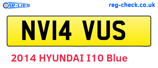NV14VUS are the vehicle registration plates.