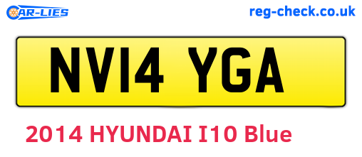 NV14YGA are the vehicle registration plates.