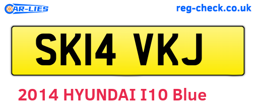 SK14VKJ are the vehicle registration plates.